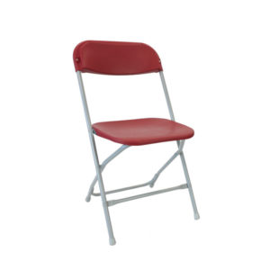 zlite straight back folding chairs in burgundy