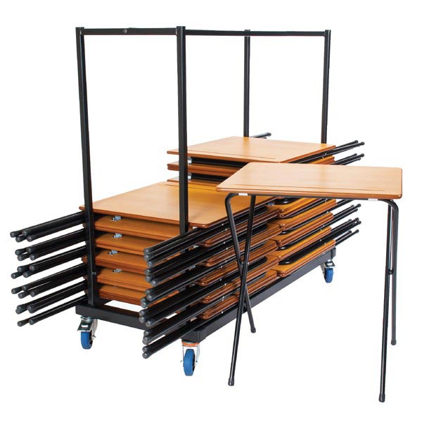 40 folding exam desks with trolley package