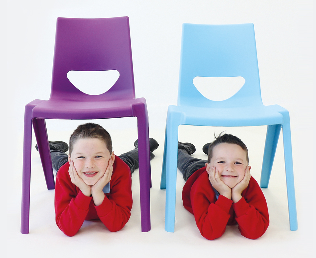 kids 5 en one school chairs, stacking plastic chair